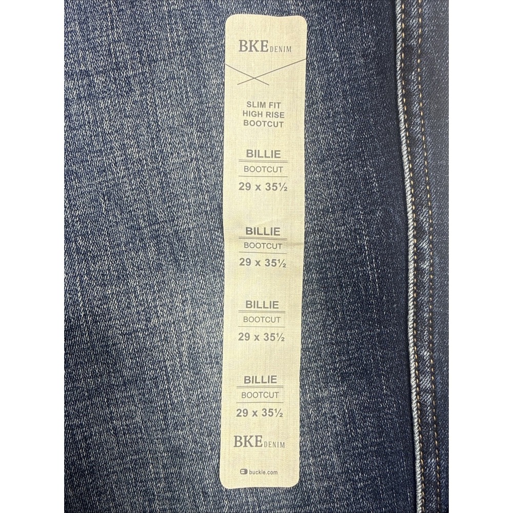 NWT Buckle BKE Womens 29x35 Billie Bootcut Blue Jean Slim Fit High Rise $72.99 - Picture 4 of 16